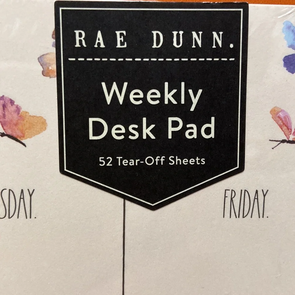 Rae Dunn MY WEEK Weekly Desk Pad